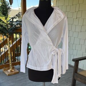 Laneway The Label | White Wrap Long Sleeve